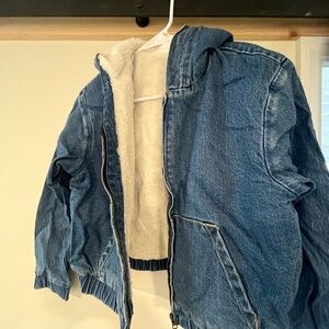 Kids Blue Denim Jacket with White Lining